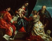 Paolo  Veronese Sacra Conversazione USA oil painting artist
